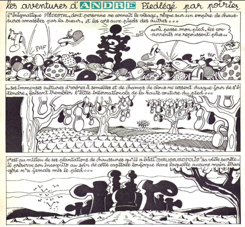 Chaussuropolis, André Piedlégé, in Pif #242