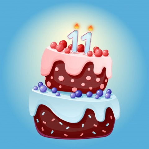 Gâteau 11e anniversaire